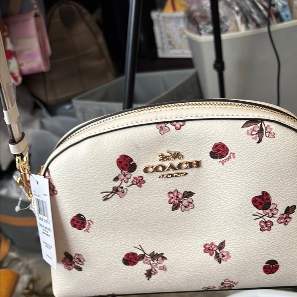 Coach Cream Floral Print Women's Bag